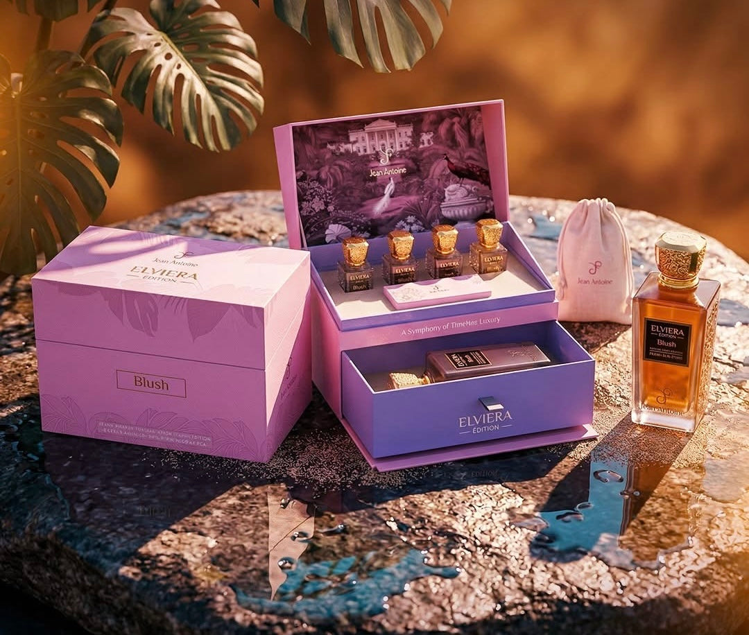 مجموعة عطور إلفيرا الفاخرة - بلاش - جان أنطوان (Elviera Edition Gift Set - Blush - Jean Antoine)