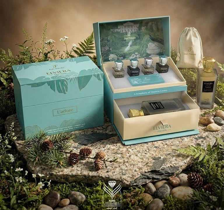 مجموعة عطور إلفيرا الفاخرة - لادور - جان أنطوان (Elviera Edition Gift Set - L'adore - Jean Antoine)