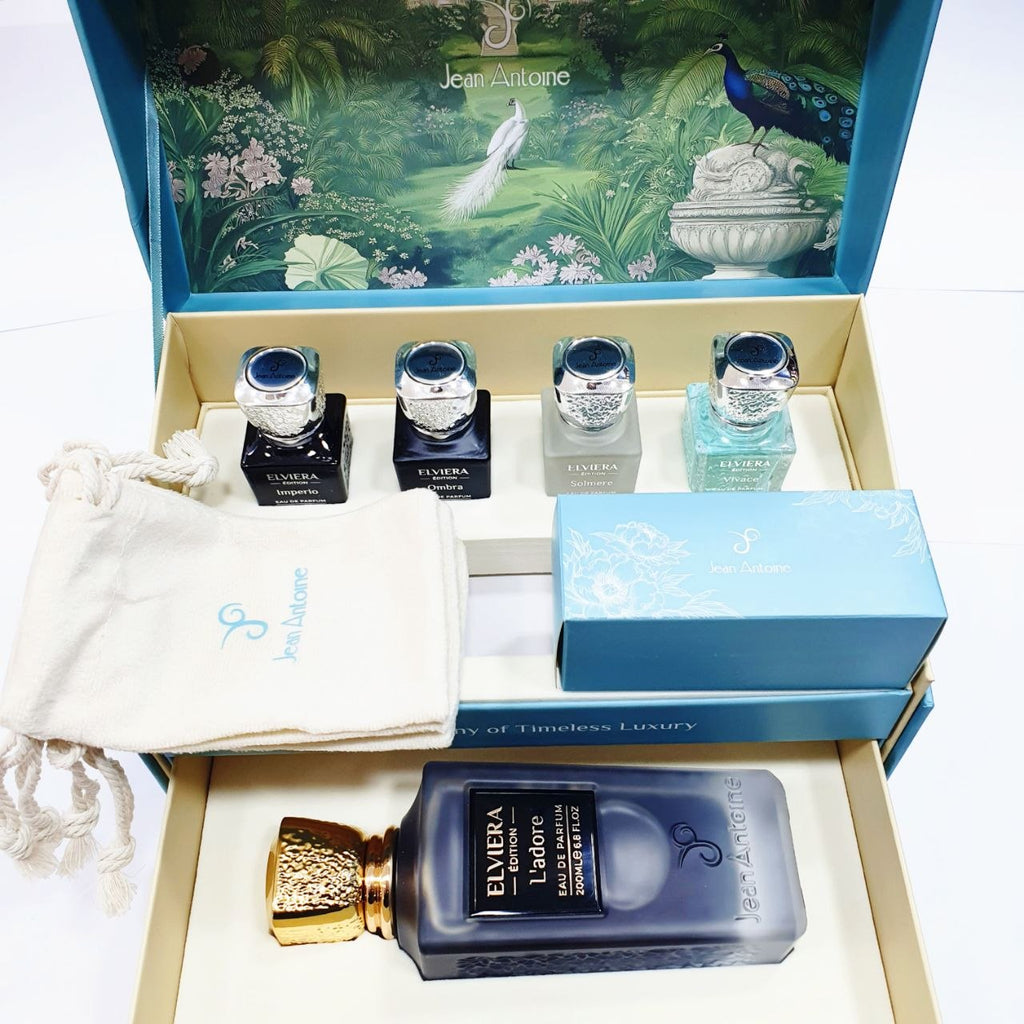 مجموعة عطور إلفيرا الفاخرة - لادور - جان أنطوان (Elviera Edition Gift Set - L'adore - Jean Antoine)