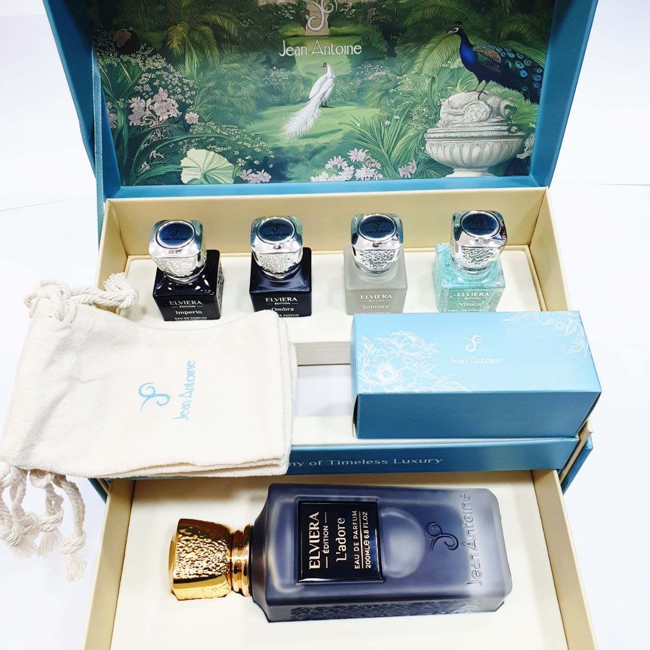 مجموعة عطور إلفيرا الفاخرة - لادور - جان أنطوان (Elviera Edition Gift Set - L'adore - Jean Antoine)
