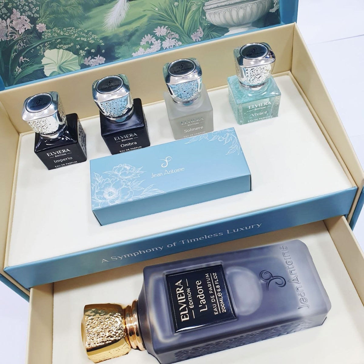 مجموعة عطور إلفيرا الفاخرة - لادور - جان أنطوان (Elviera Edition Gift Set - L'adore - Jean Antoine)