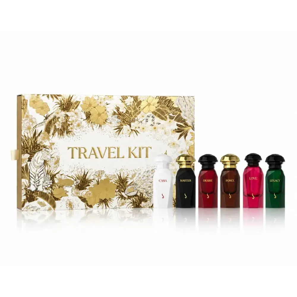 طقم سفر سجنتشر من دخوني - Signature Travel Kit by Dukhooni | 6 عطور 30 مل
أصلي 100%