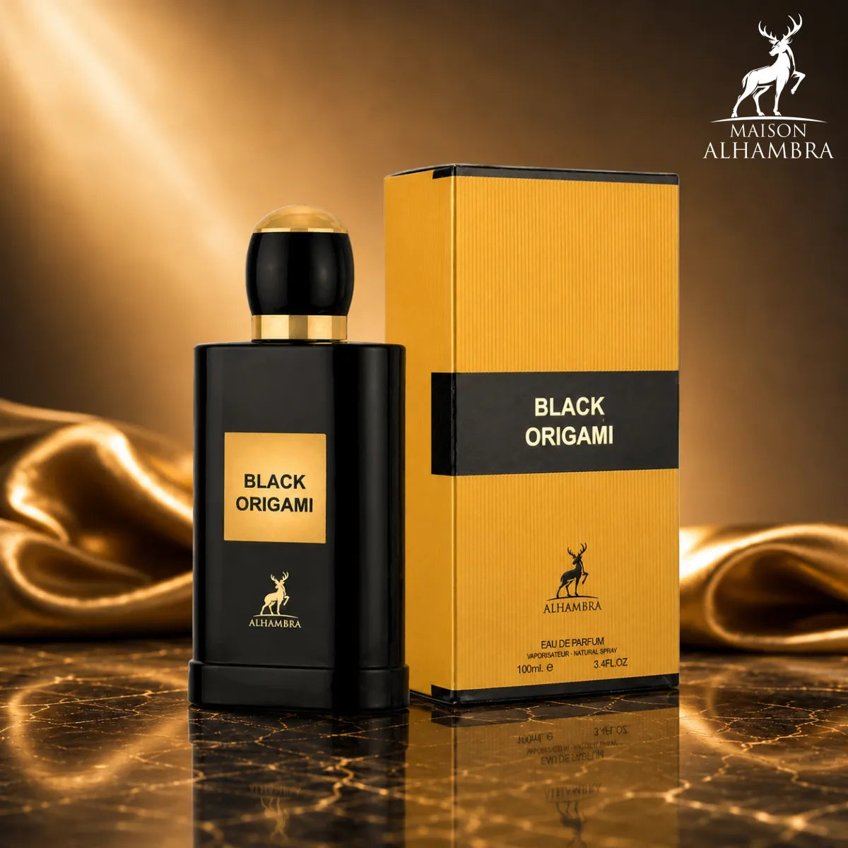 عطر بلاك أوريغامي أو دي بارفان - Black Origami Eau de Parfumالهمبرا