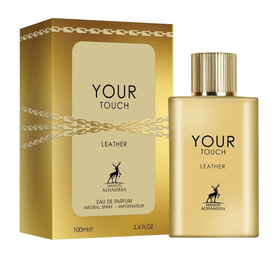 عطر يور تاتش ليذر أو دي بارفان - Your Touch Leather Eau de Parfumالهمبرا