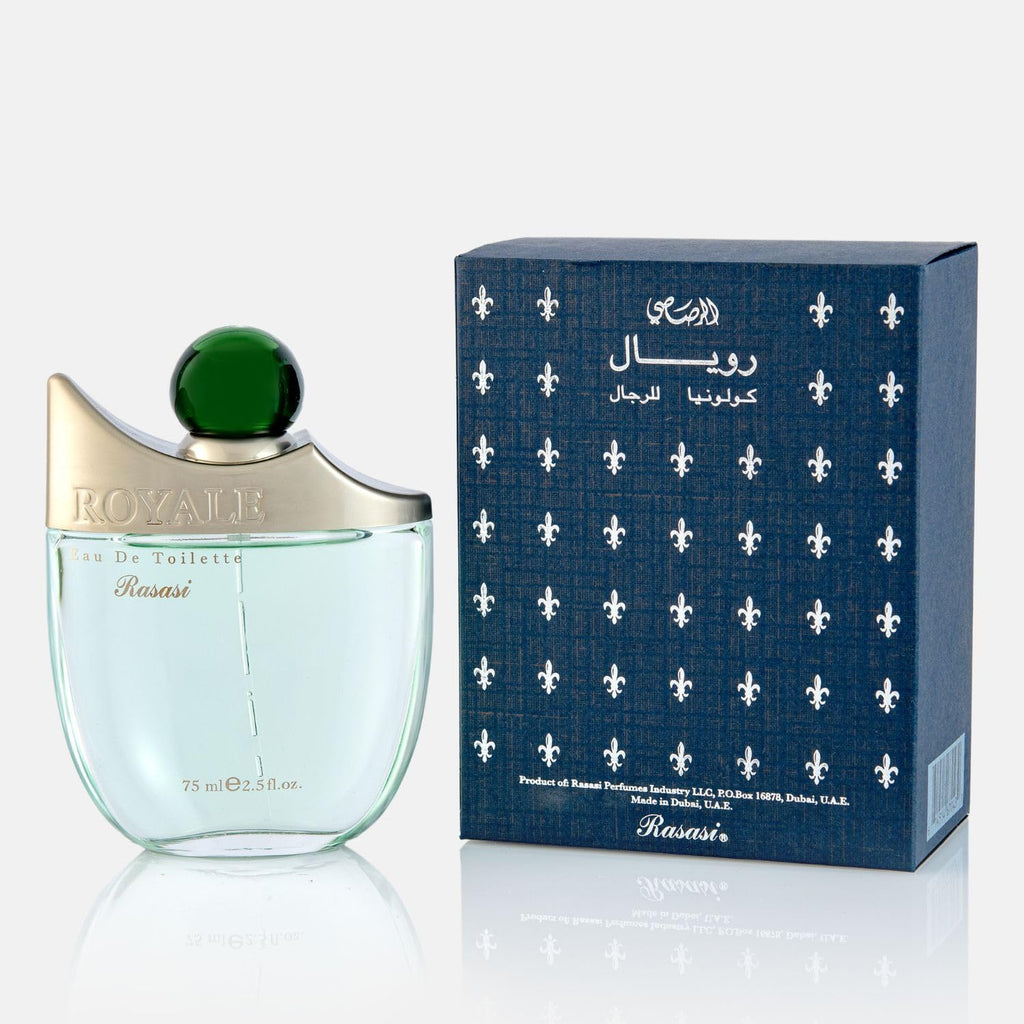 عطر رويال كولونيا للرجال من الرصاصي (Royale Pour Homme - Rasasi) 🌿✨