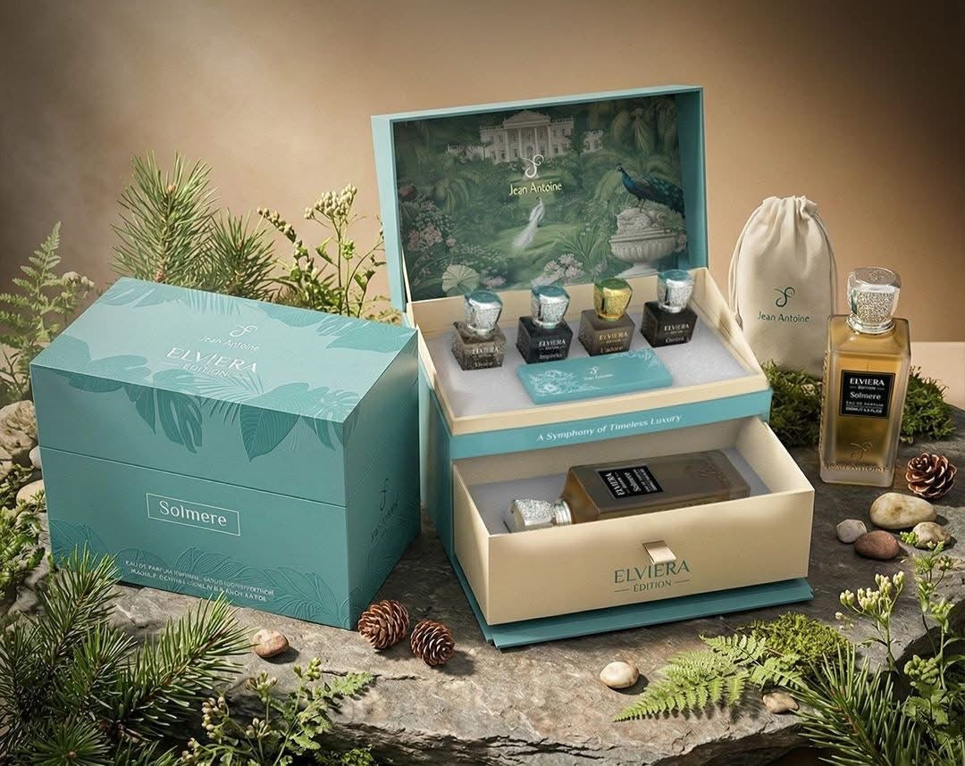 مجموعة عطور إلفيرا الفاخرة - سولمير - جان أنطوان (Elviera Edition Gift Set - Solmere - Jean Antoine)