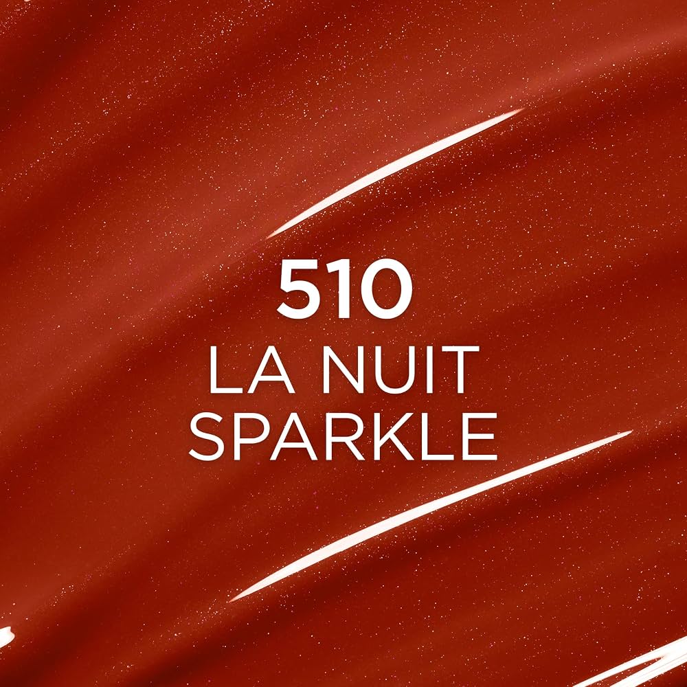 زيت الشفاه المرطب والنافخ لوريال باريس - بلب أمبيشن، درجة 510 (La Nuit Sparkle)